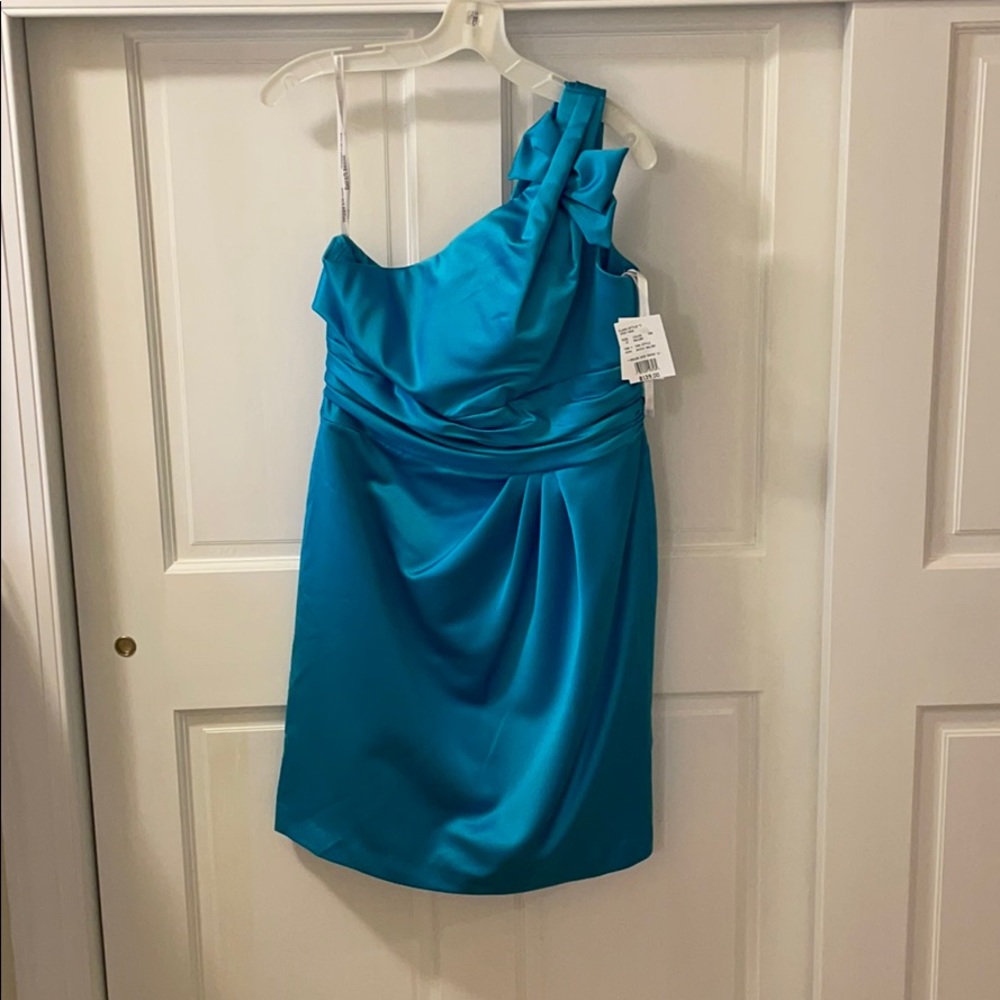 Malibu blue bridesmaids dress